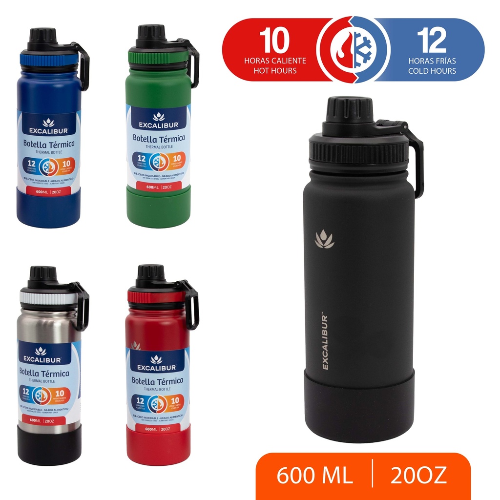 BOTELLA TERMICA 600ML EXCALIBUR 7-532