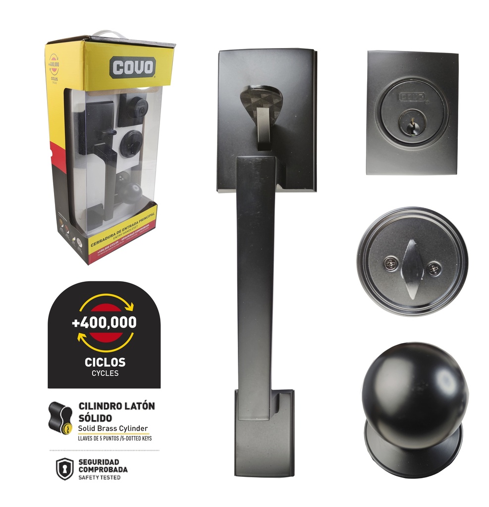 CERRADURA PUERTA PRINCIPAL BLACK COVO 7-536