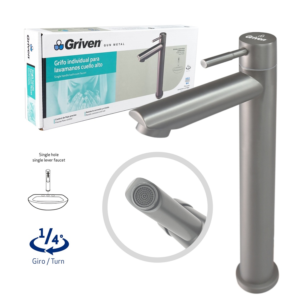 LLAVE LAVAMANO ALTA INDIVIDUAL GRIVEN GUN M 7-577