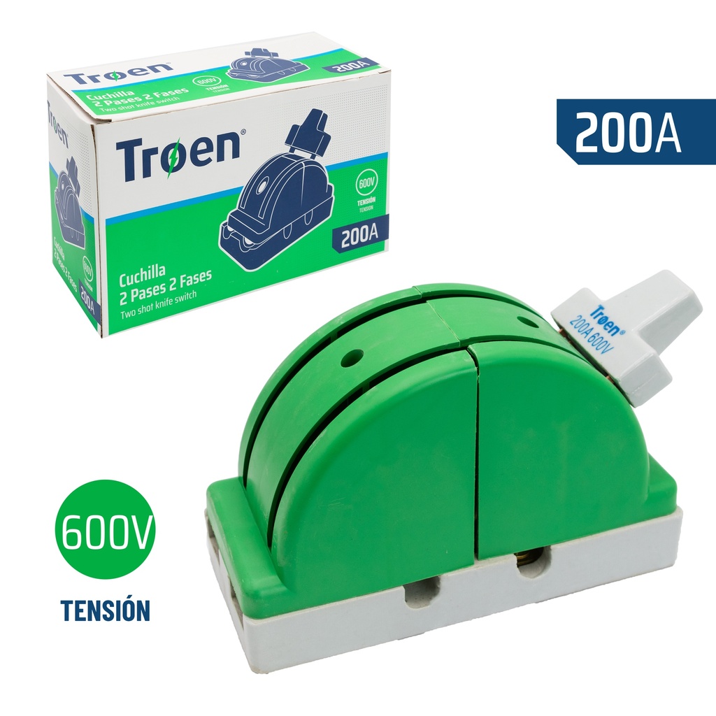 CUCHILLA DOBLE PASE 2Px200A TROEN 7-620