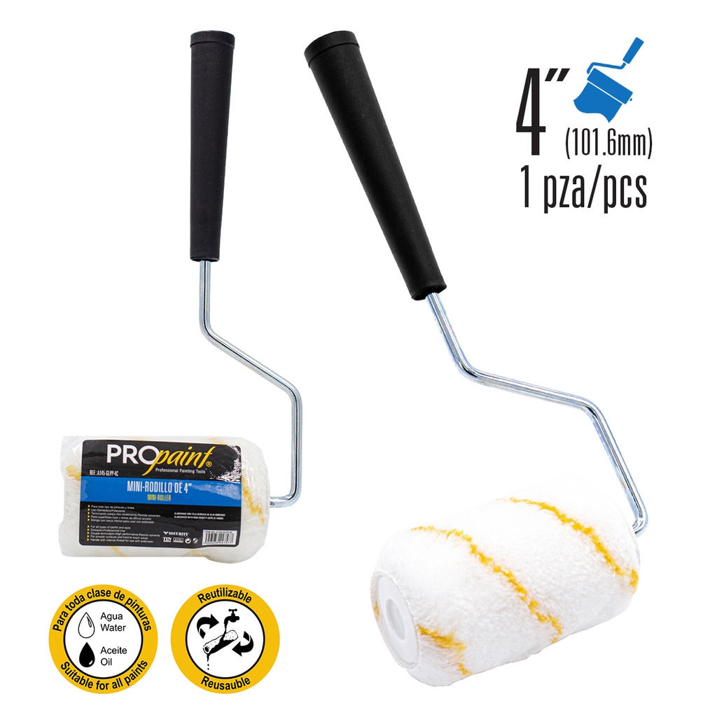 RODILLO CON FUNDA 4" PRO PAINT 7-641