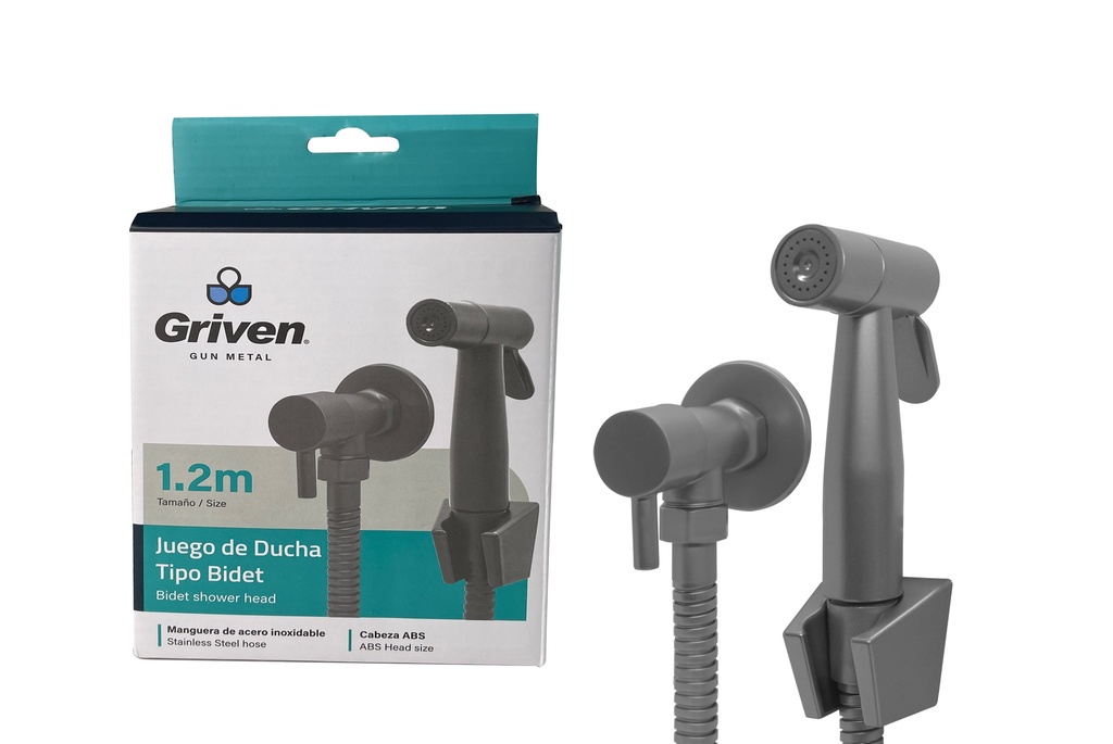 DUCHA TELEFONO 1,2 MTS GRIVEN GUN METAL 7-646