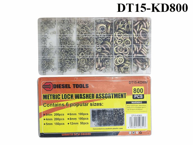 SET ARANDELAS DE PRESION 800PCS DIESEL TOOLS 7-662