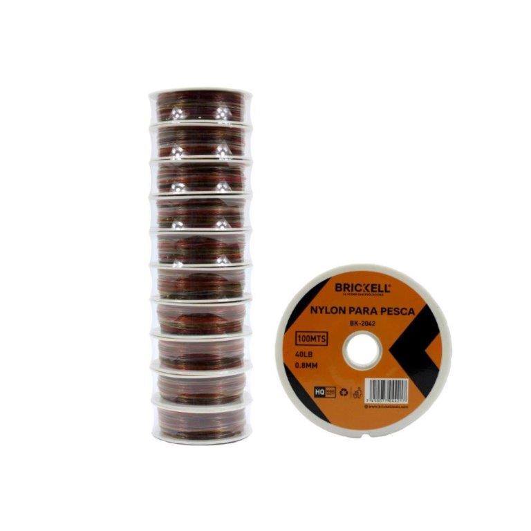 NYLON DE PESCA 0.8MM/100M MULTICOLOR BRICKELL 7-687