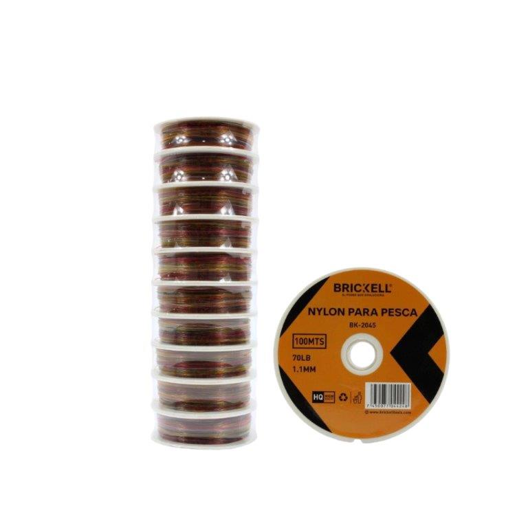 NYLON DE PESCA 1.1MM/100M MULTICOLOR BRICKELL 7-690