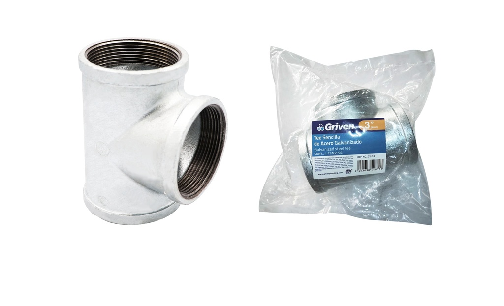 TEE GALVANIZADA 3" GRIVEN 7-724