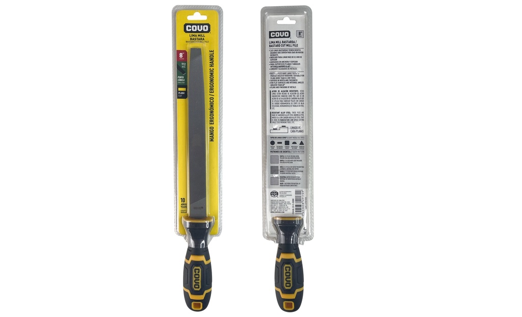 LIMA PLANA MILL BASTARDA 8" COVO 7-756
