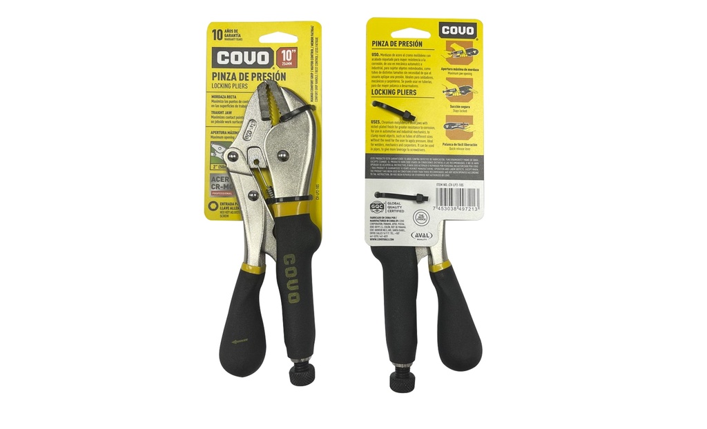 ALICATE DE PRESION C/MANGO 10" COVO 7-761