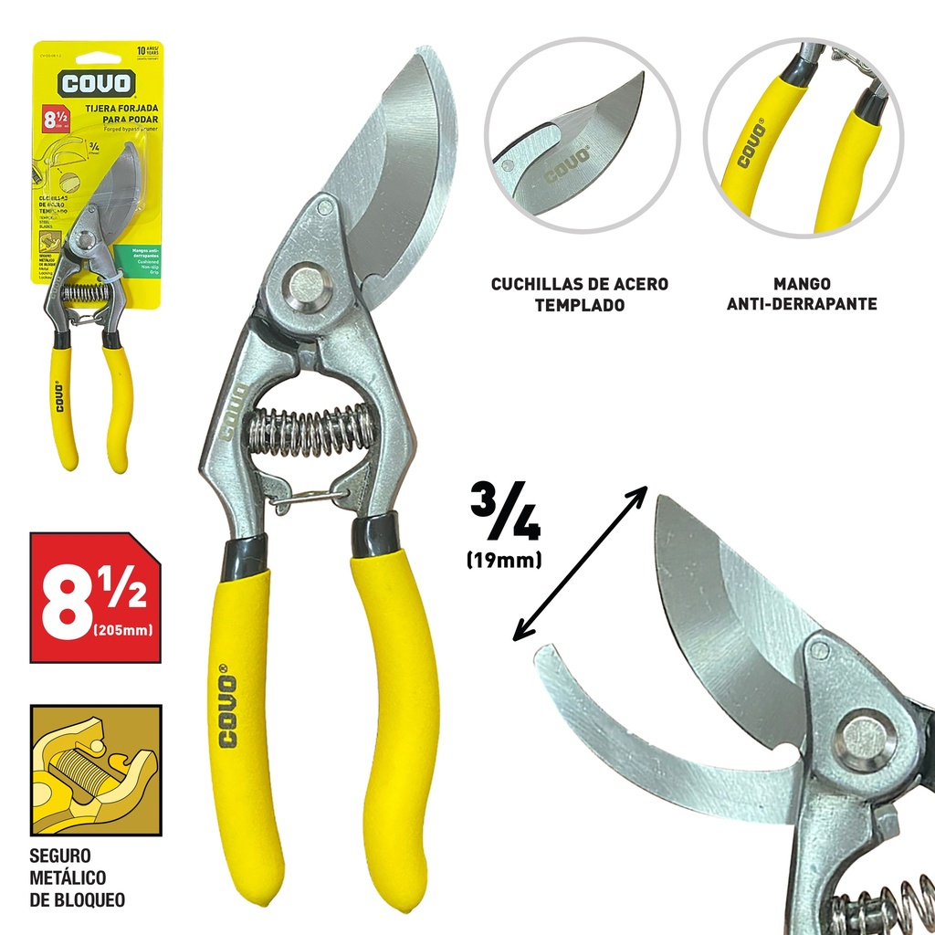 TIJERA PARA PODAR 8.5" COVO 7-764