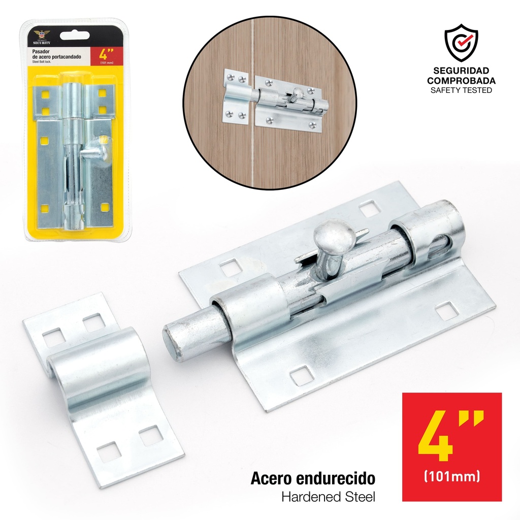 PASADOR DE SEGURIDAD 4" SECURITY 7-770