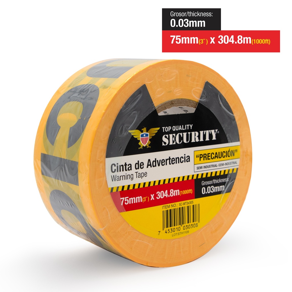 CINTA DE PRECAUCION 305M SECURITY 7-776