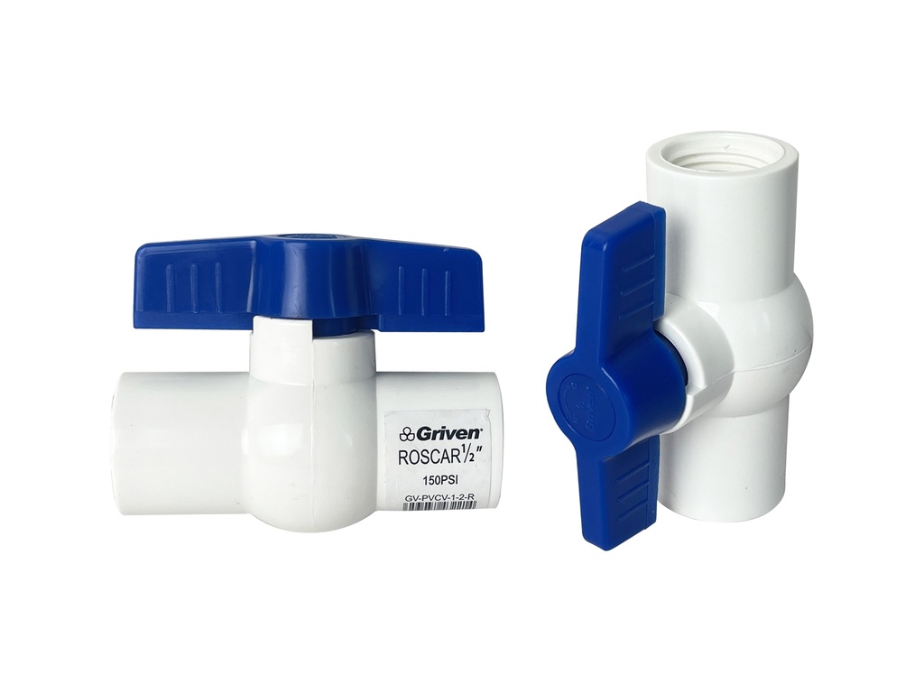 LLAVE DE BOLA PVC C/ROSCA x 1/2 GRIVEN 7-803