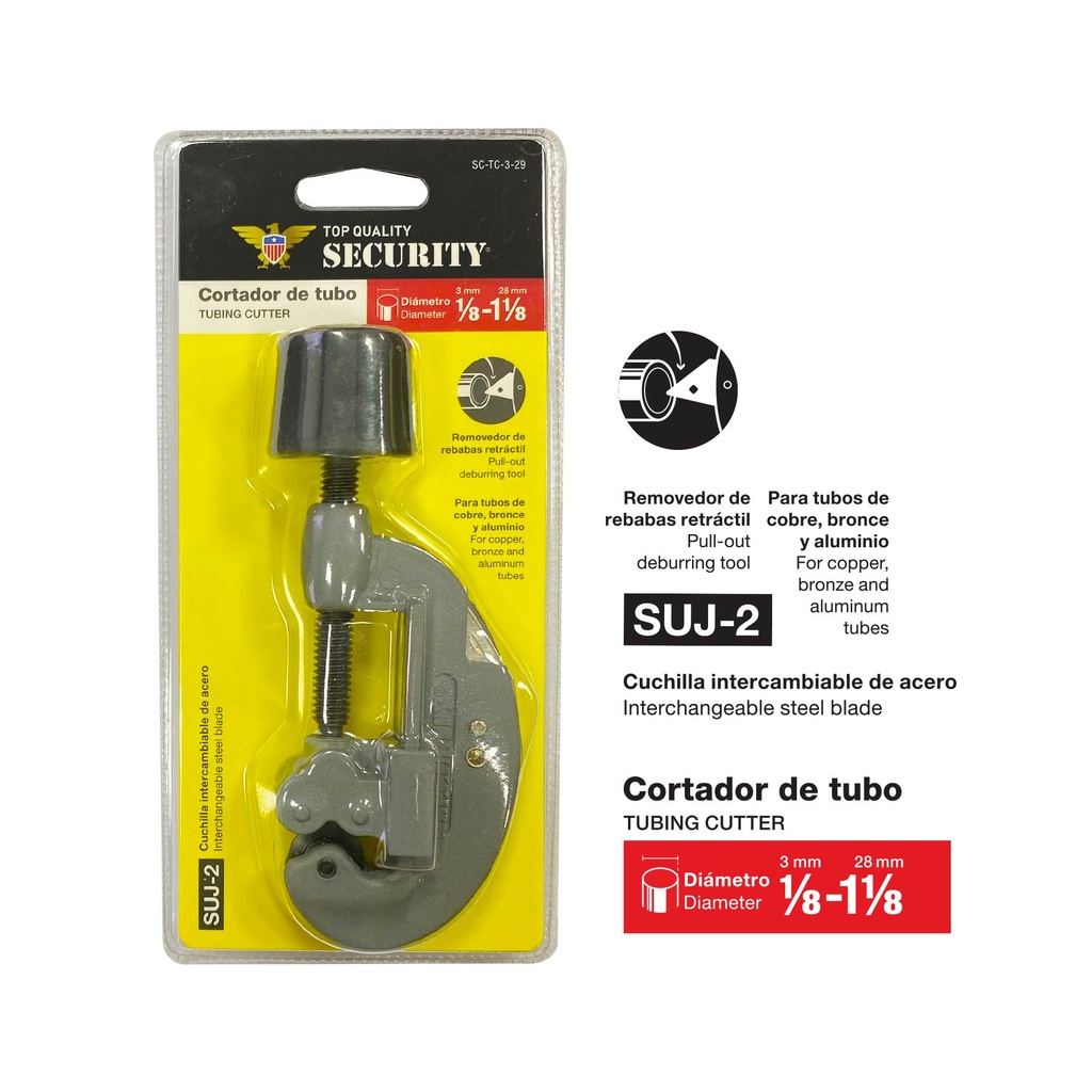 CORTA TUBO DE BRONCE SECURITY 7-817