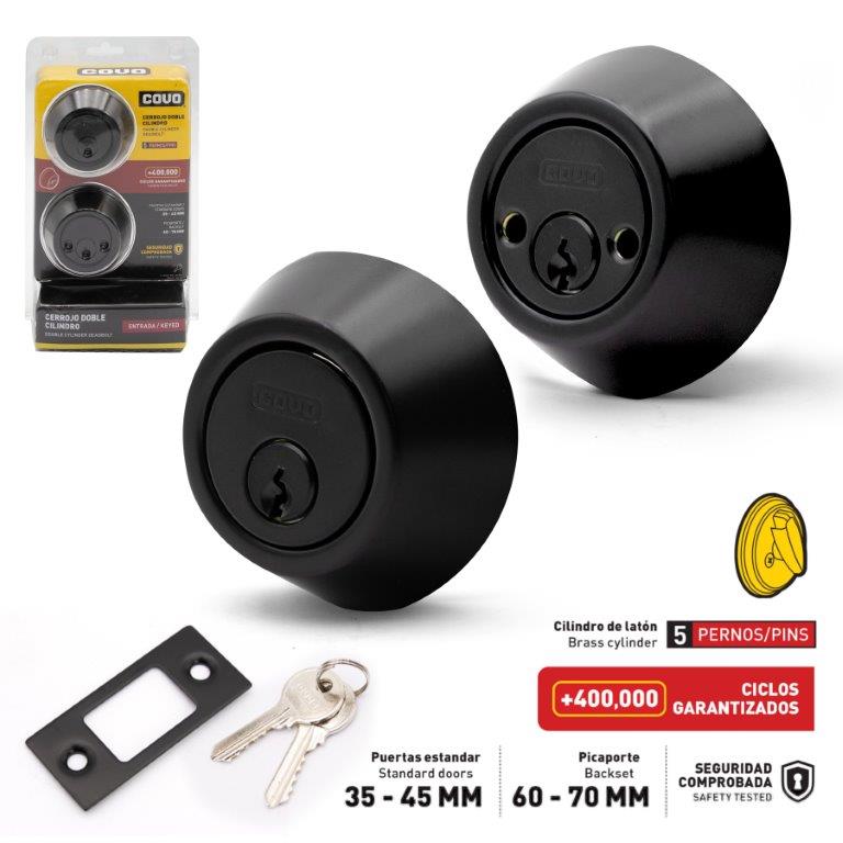 CERROJO LLAVE/LLAVE NEGRO COVO 7-846