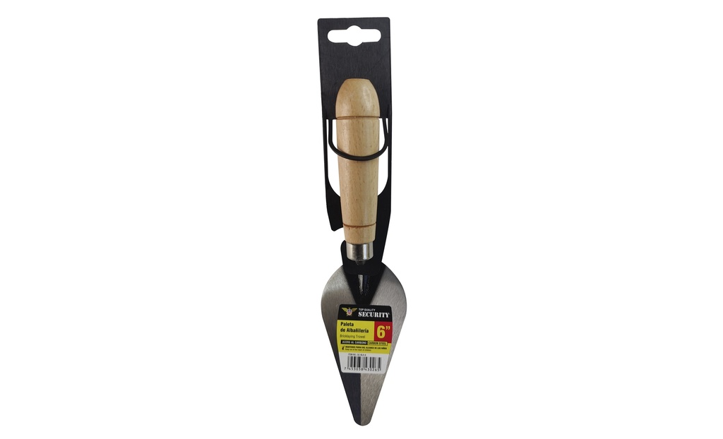 CUCHARA ALBAÑIL 6" M/MADERA SECURITY 7-862