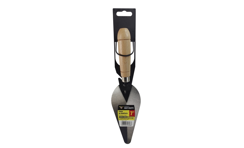 CUCHARA ALBAÑIL 7" M/MADERA SECURITY 7-863