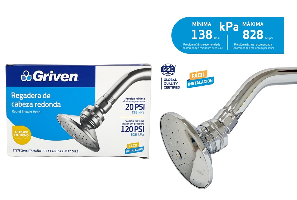 REGADERA REDONDA 3" GRIVEN 7-903