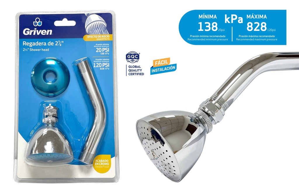 REGADERA REDONDA 3" GRIVEN 7-904