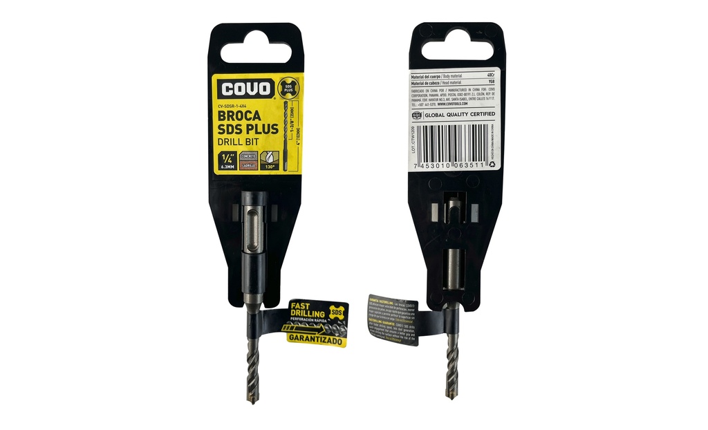 MECHA CONCRETO SDS 1/4 x 4" COVO 7-937