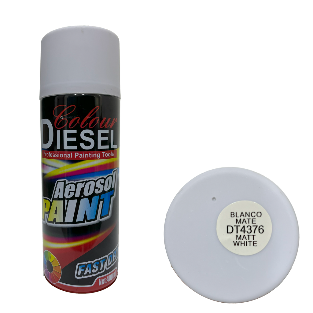 SPRAY BLANCO MATE x 400 ML DIESEL COLOUR 7-947