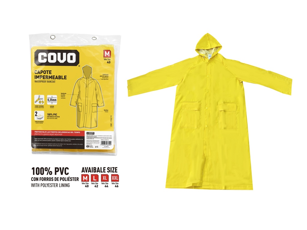 IMPERMEABLE T/PONCHO TALLA M COVO 7-977