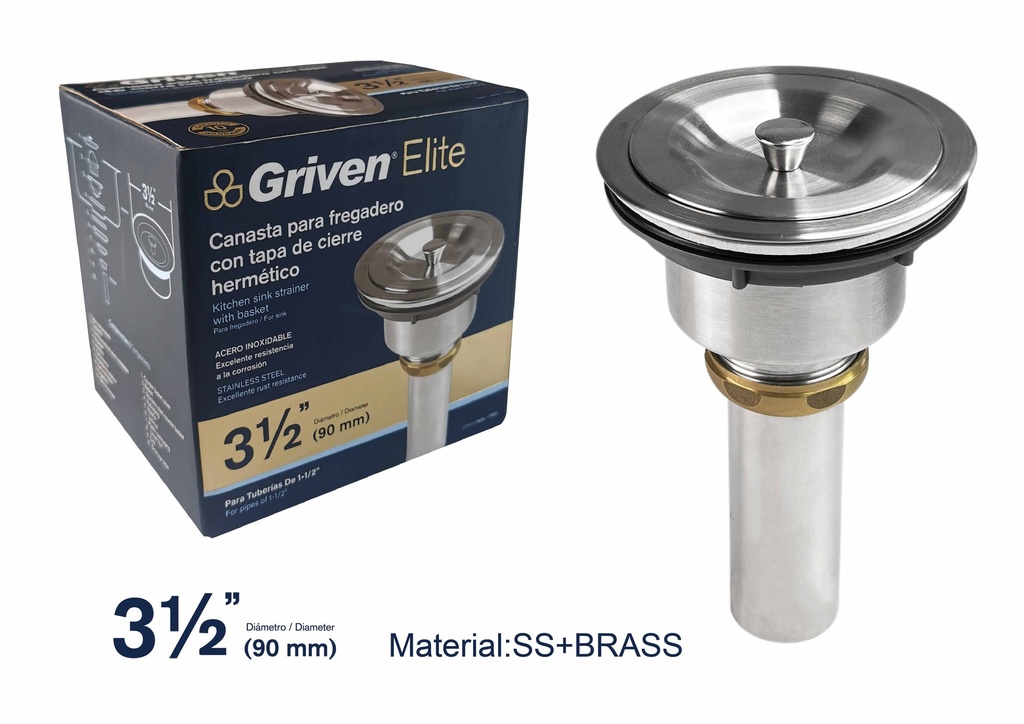 DESAGUE FREGADERO METALICO GRIVEN ELITE 7-993