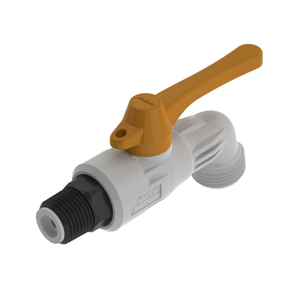 LLAVE PVC MANGUERA ROSCA 1/2" INSERTO NYLON PCP 8-020