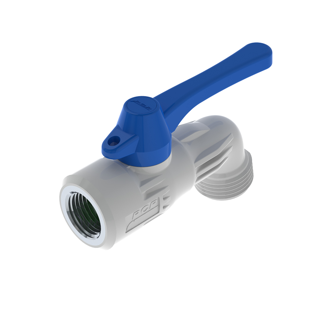 LLAVE PVC MANGUERA ROSCA 1/2" DZR SALIDA HEMBRA PCP 8-022