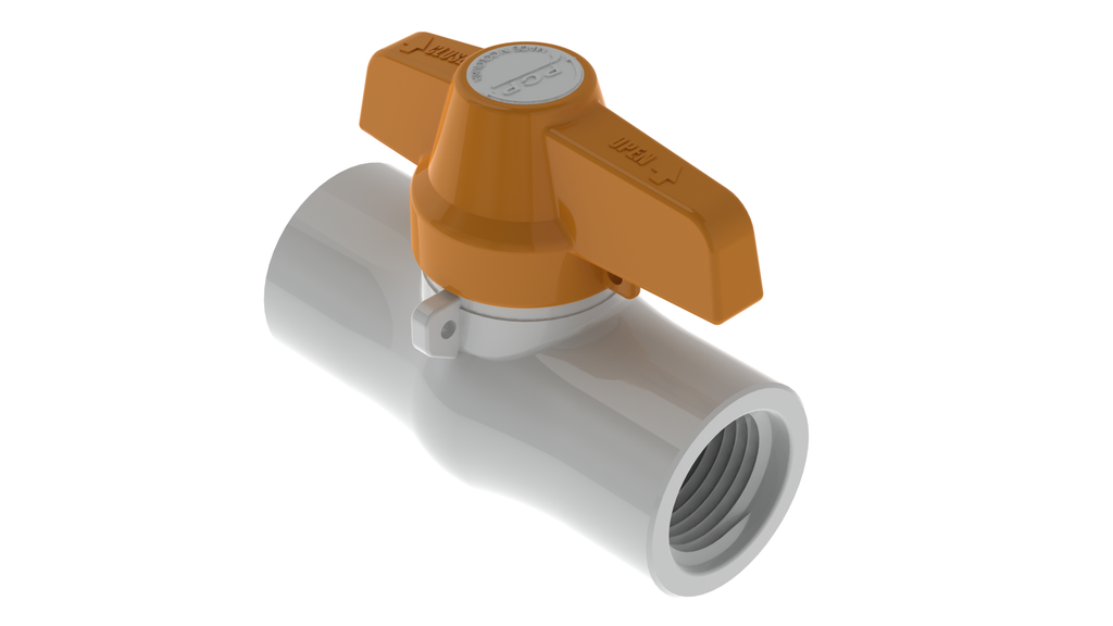 VALVULA DE BOLA PVC ROSCAR X 1/2" ECO PCP 8-024