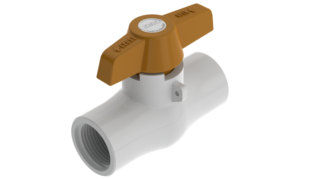 VALVULA DE BOLA PVC ROSCAR X 3/4" ECO PCP 8-026