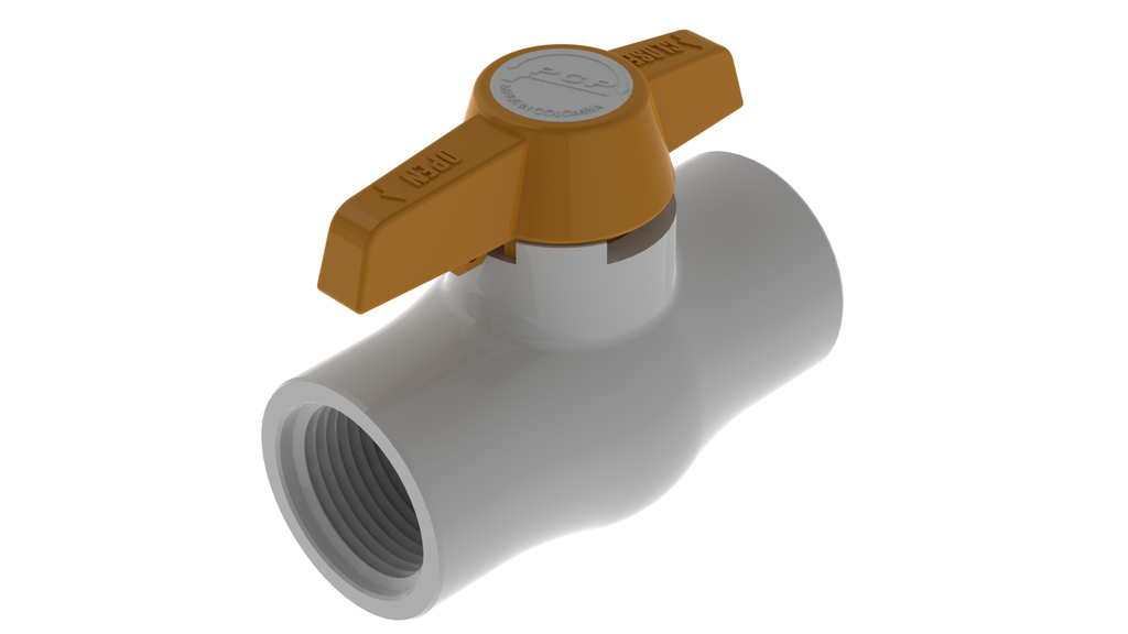 VALVULA DE BOLA PVC ROSCAR X 1" ECO PCP 8-028