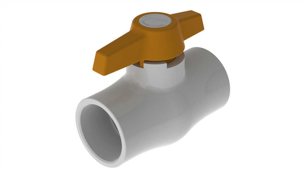 VALVULA DE BOLA PVC SOLDAR X 1 1/4" ECO PCP 8-029