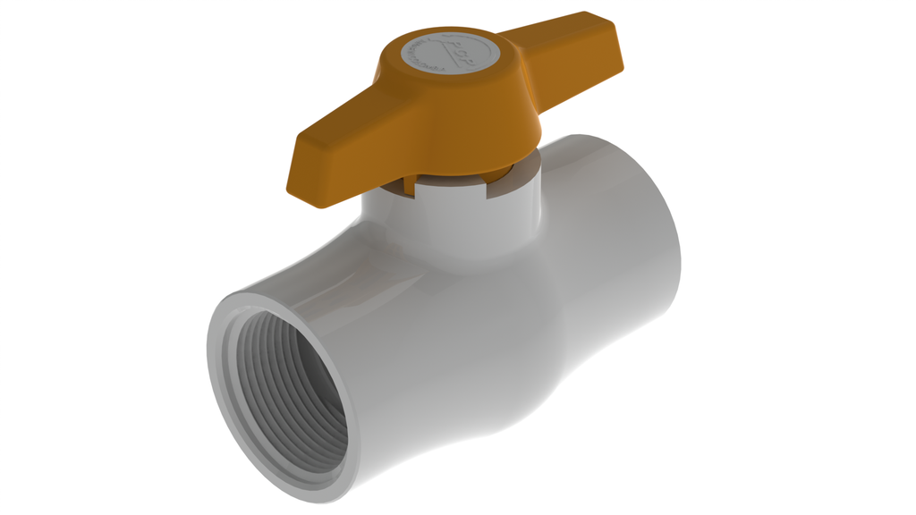 VALVULA DE BOLA PVC ROSCAR X 1 1/4" ECO PCP 8-030