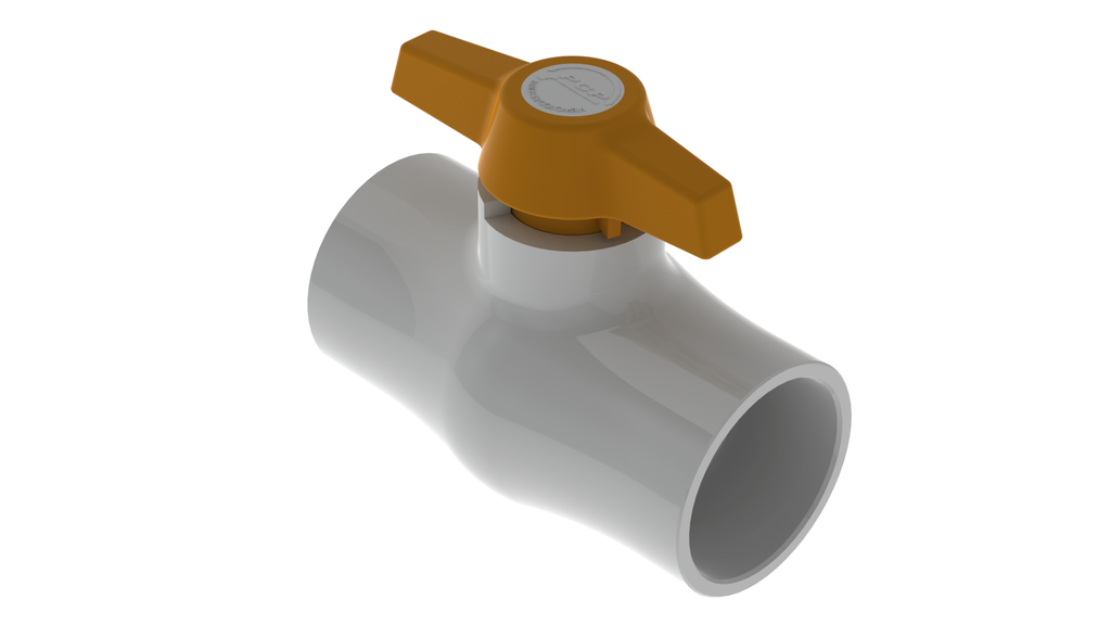 VALVULA DE BOLA PVC SOLDAR X 1 1/2" ECO PCP 8-031