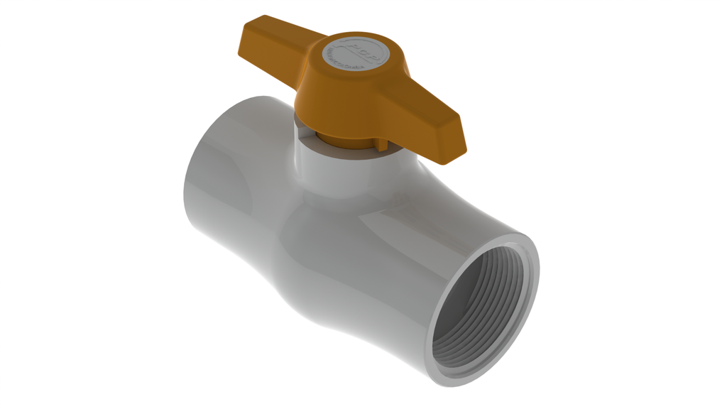VALVULA DE BOLA PVC ROSCAR X 1 1/2" ECO PCP 8-032