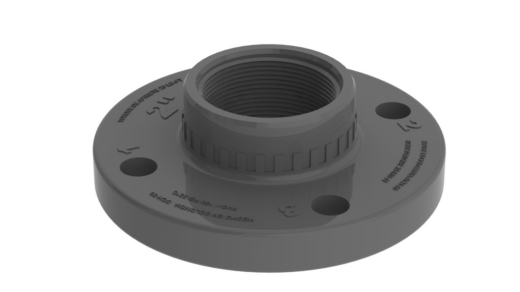 BRIDA PVC FIJA x 2" ROSCA PCP 8-064