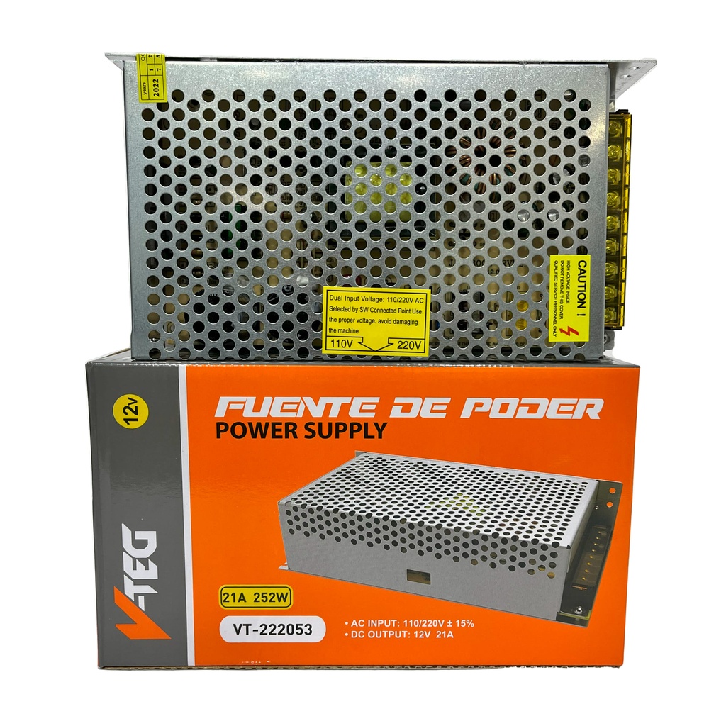 TRANSFORMADOR 12V 252W V-TEG 8-101
