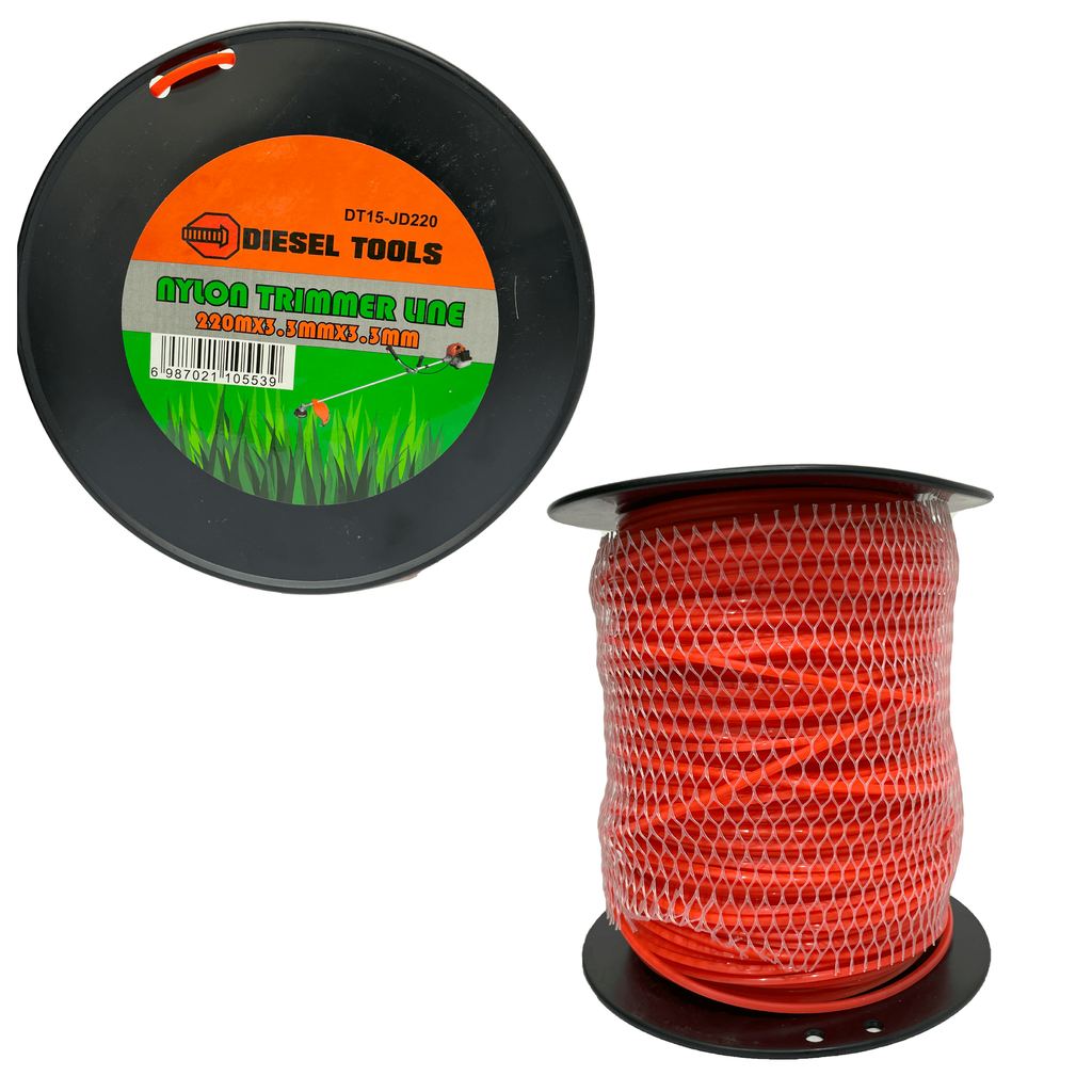 NYLON DESMAL CUADRADO 3.3MM x 220MTS DIESEL TOOLS 8-115