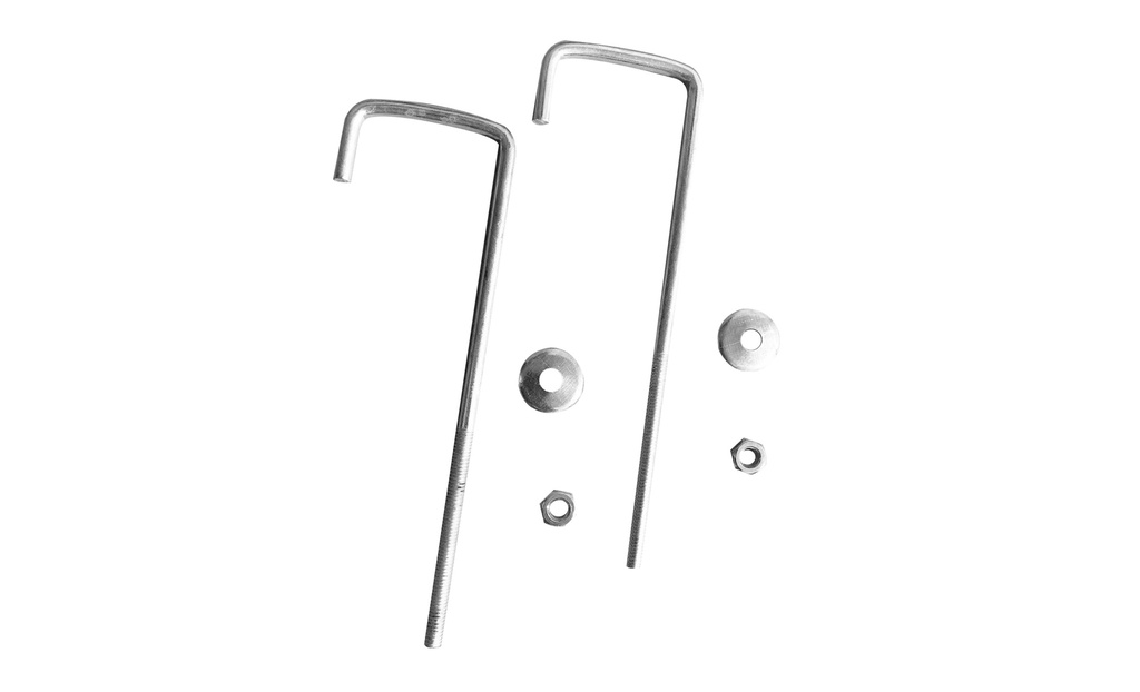 GANCHO 3x1 1/2 LARGO (150mm) x 100 U SECURITY 5-148