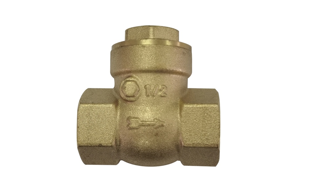 VALVULA CHECK HORIZONTAL BRONCE x 1/2" GRIVEN 5-187