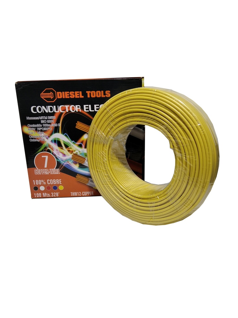 CABLE THW 12 100MTS 100% COBRE DIESEL TOOLS 5-213