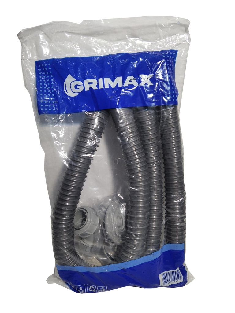 SIFON DOBLE GRIS FLEXIBLE GRIMAX 5-220