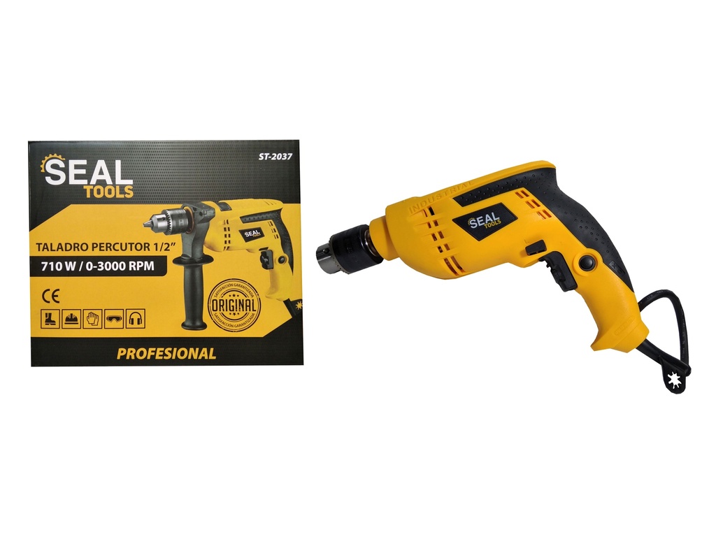 TALADRO PERCUTOR 1/2" 710W SEAL TOOLS 5-222