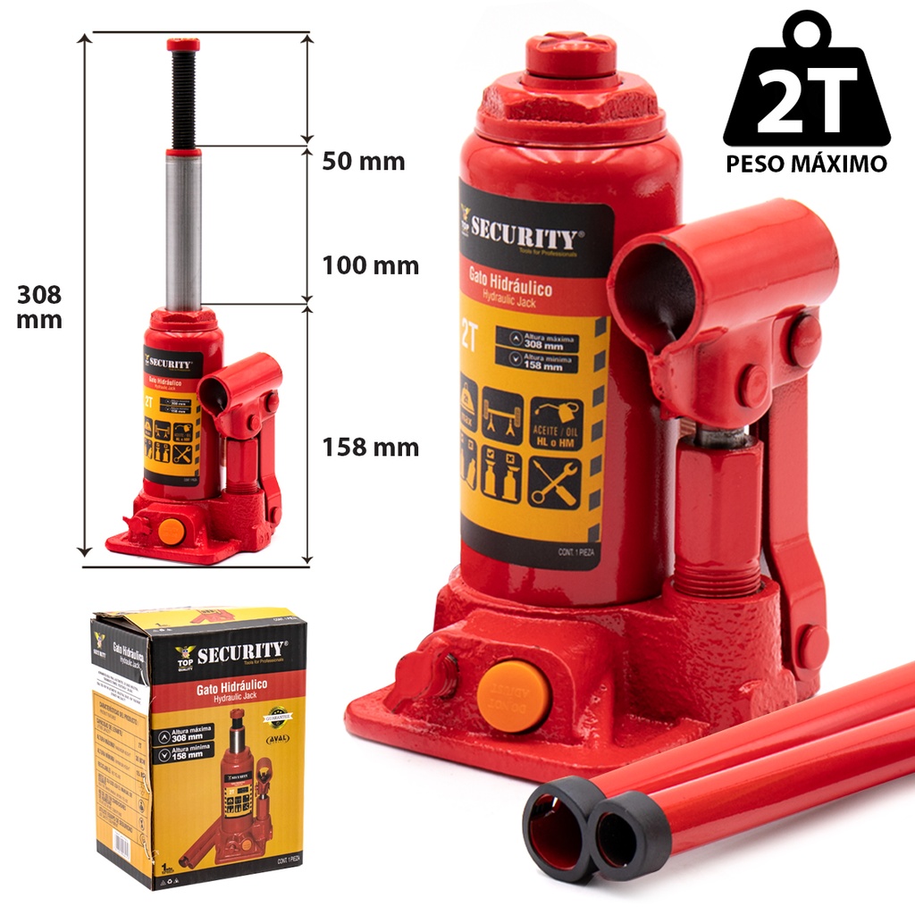 GATO BOTELLA 2 TON SECURITY 5-329