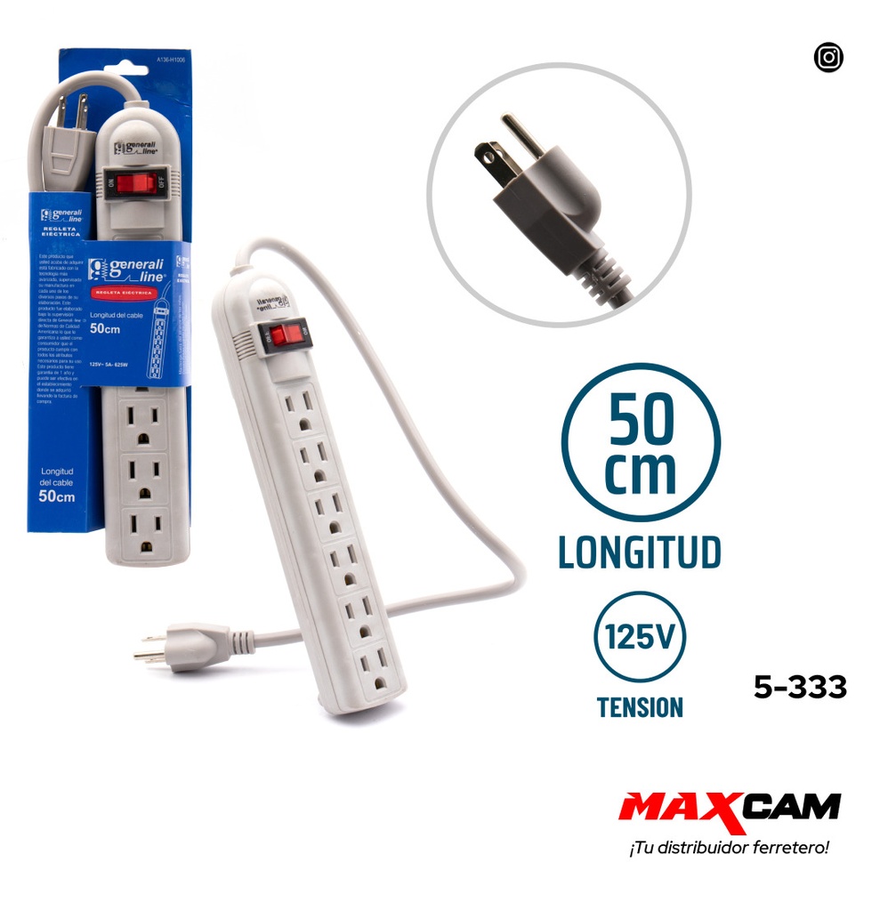 REGLETA 6 TOMAS GENERALI LINE 5-333