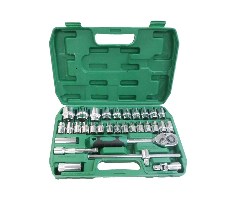 JUEGO DADOS C/RACHET 1/2" 32 PCS 5-344