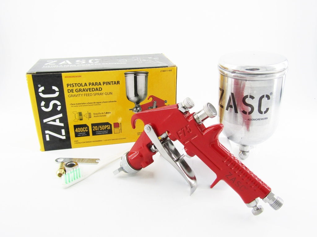 PISTOLA PARA PINTAR DE GRAVEDAD 400cc ZASC 5-374