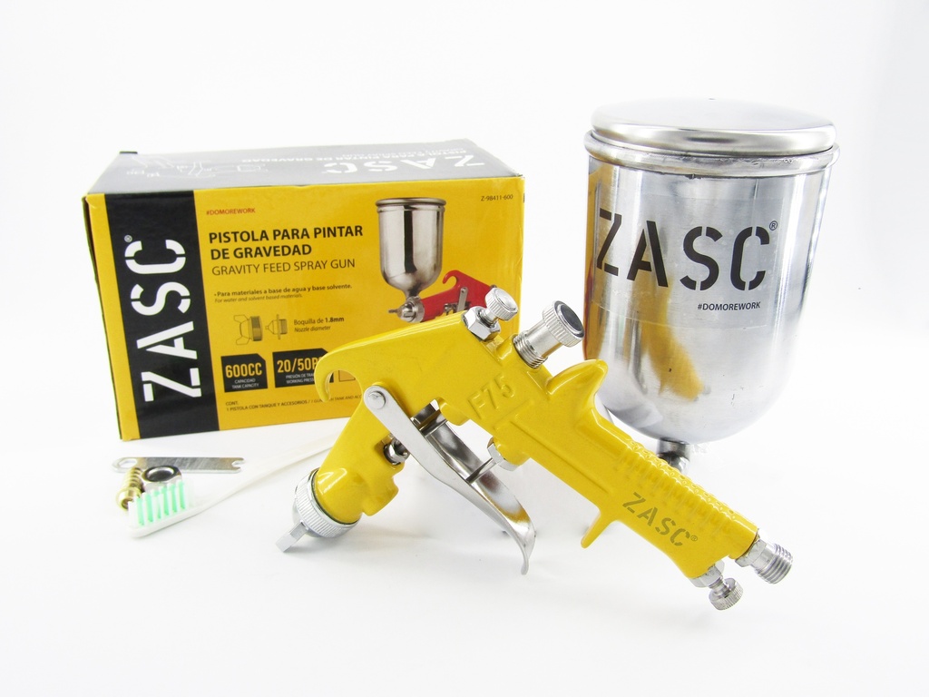 PISTOLA PARA PINTAR DE GRAVEDAD 600cc ZASC 5-375