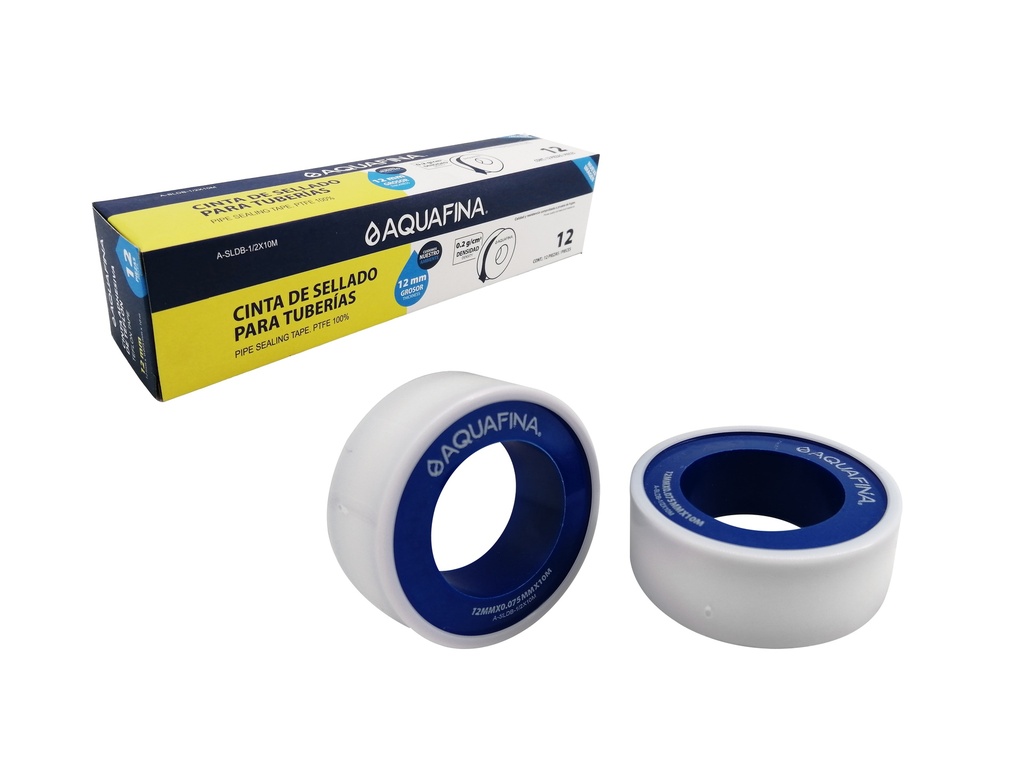 TEFLON ECONOMICO 1/2 x 10MTS AQUAFINA 5-377