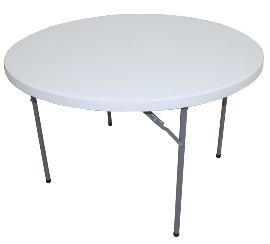 MESA PLEGABLE REDONDA 120CM SACO 5-397